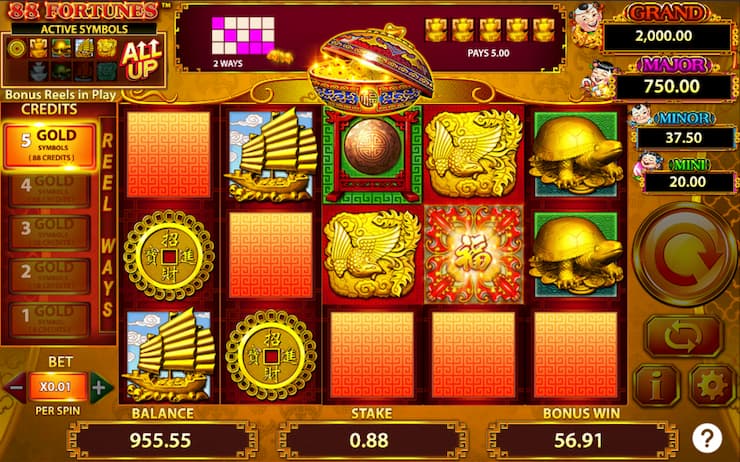 88 Fortunes free spins feature - Techopedia