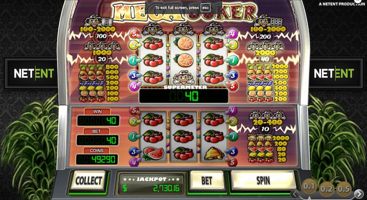 Mega Joker slot top reels activated - Techopedia