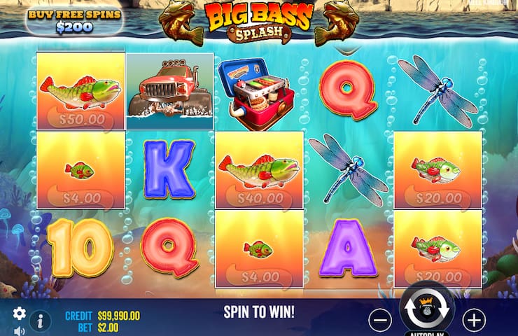 Big Bash Splash slot money symbols