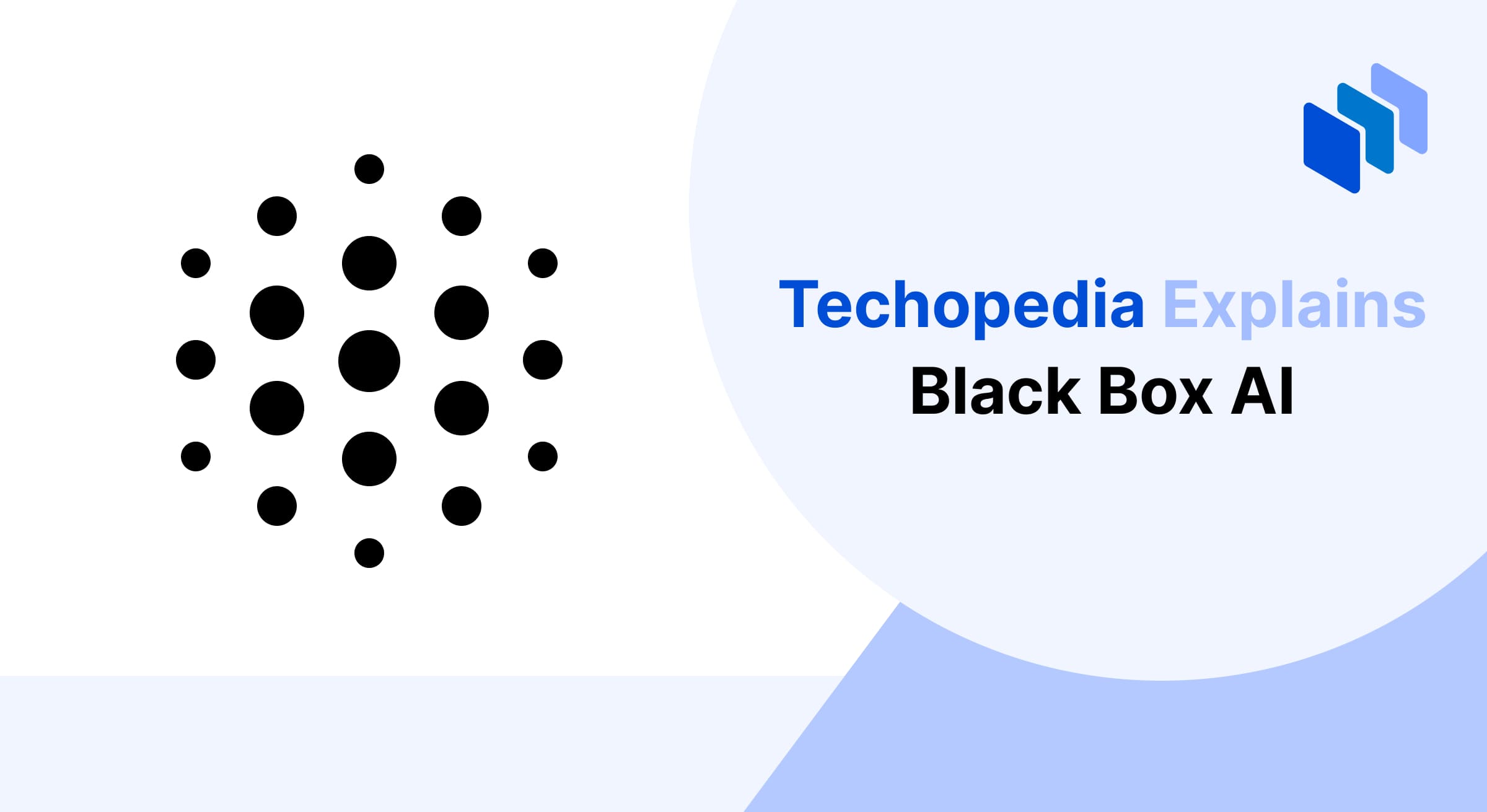 Abstract illustration of interconnected dots representing the concept of Black Box AI, highlighting the complexity and opacity of decision-making processes in artificial intelligence systems.”