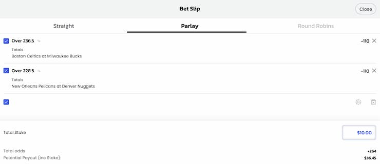 2-team parlay