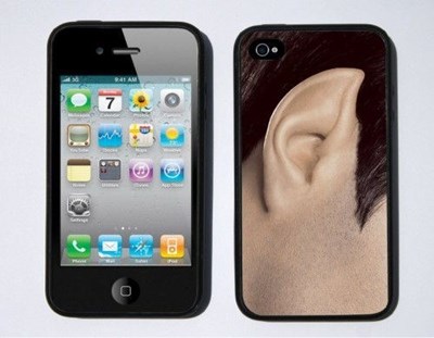 Star Trek iPhone case with a picture of Spock's ear