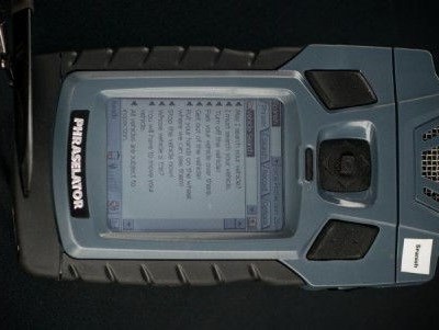Phraselator electronic translator device