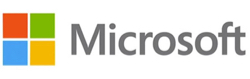 Microsoft logo with red green yellow and blue squares