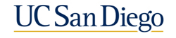 UC San Diego logo underlined in yellow
