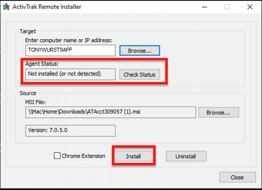 ActivTrak step 2