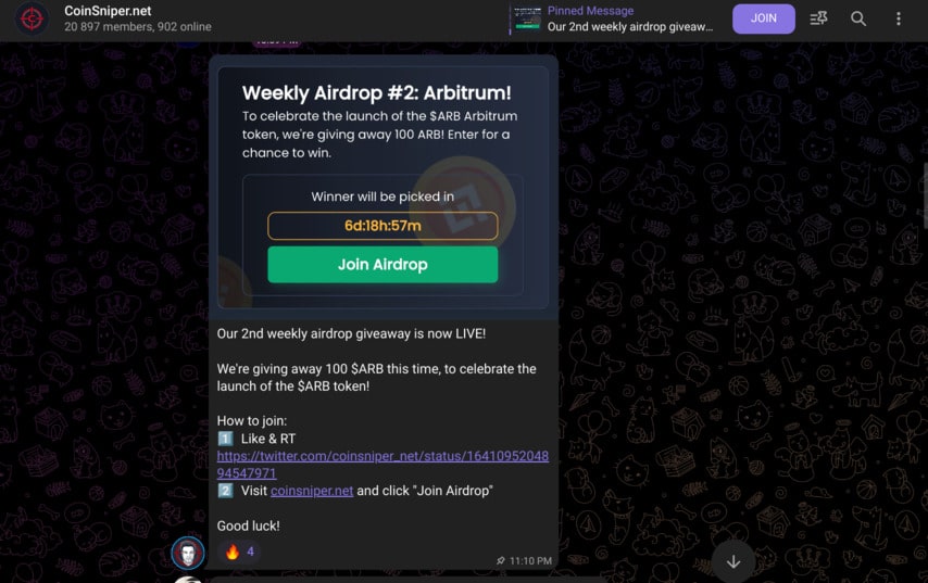 Join the trading server just look
