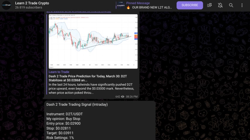 Learn2Trade Telegram