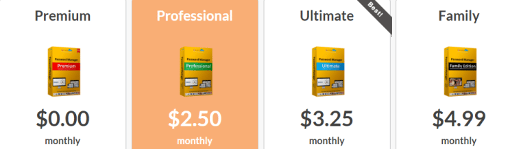LogMeOnce-Pricing