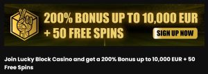 Lucky Block Casino Welcome Bonus