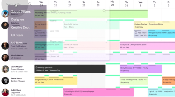 Resource Guru project management app