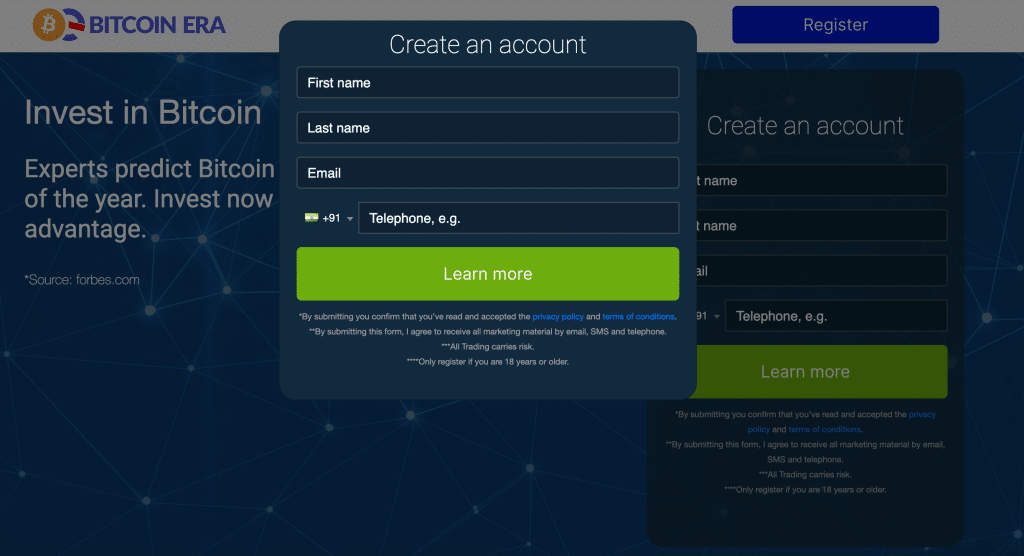Bitcoin Era Registration