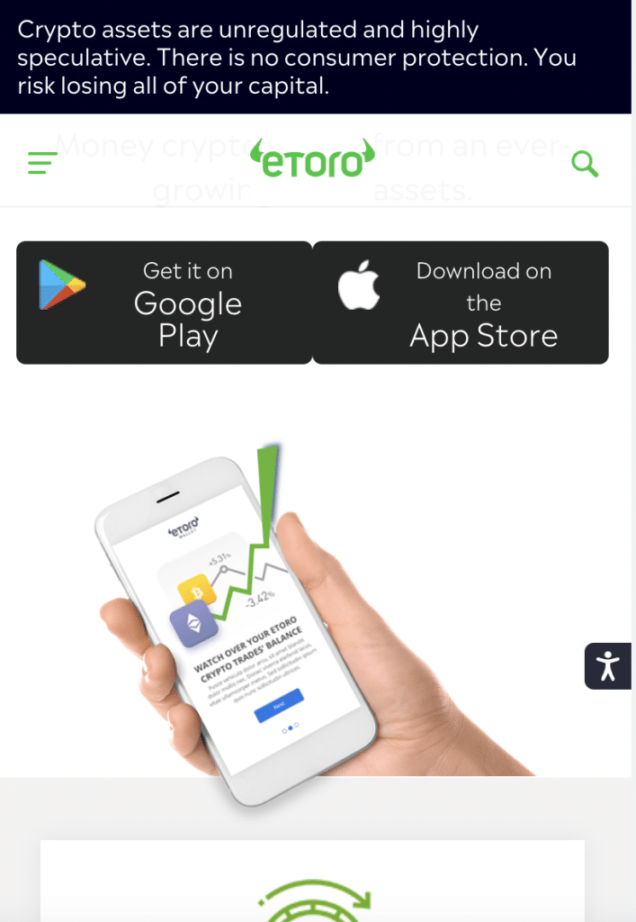etoro crypto wallet app