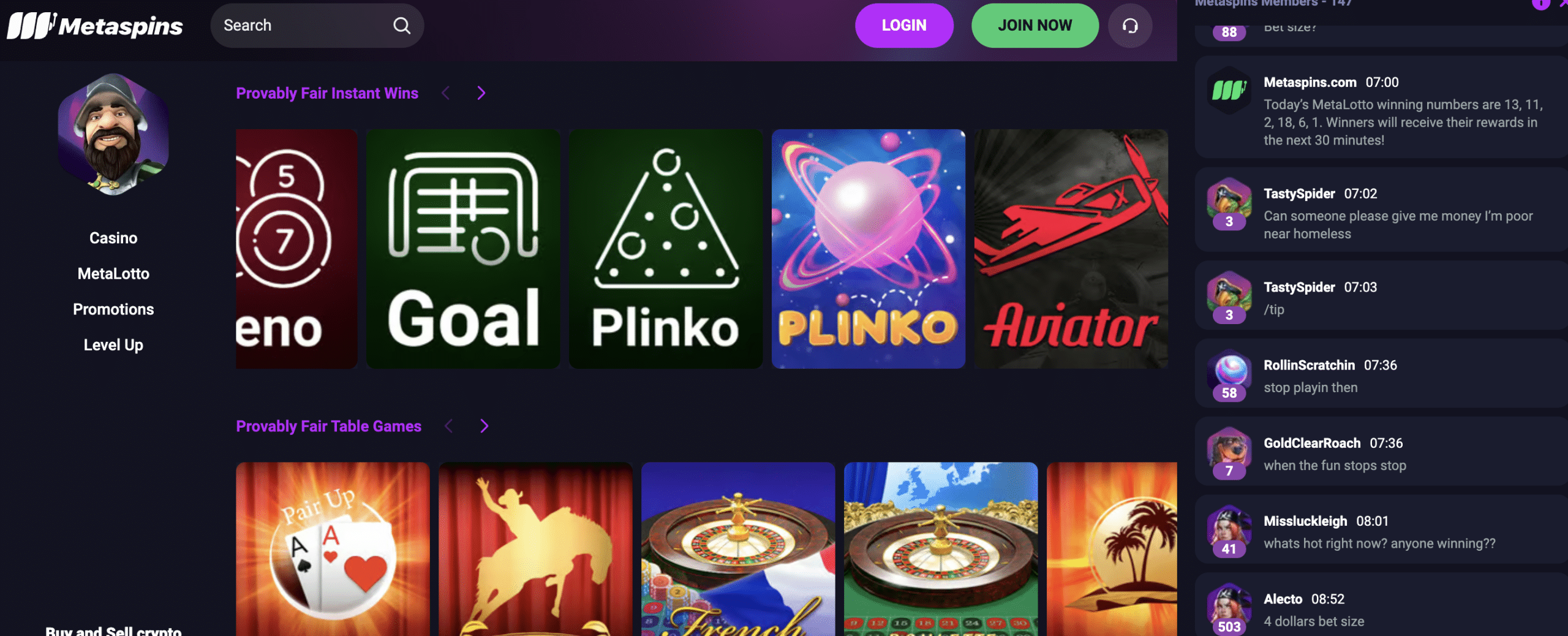 Metaspins casino review