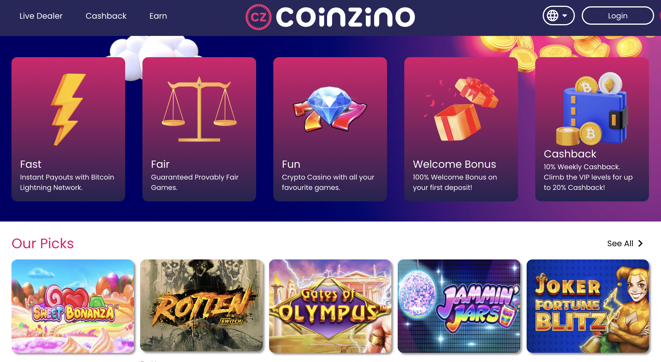Coinzino review 