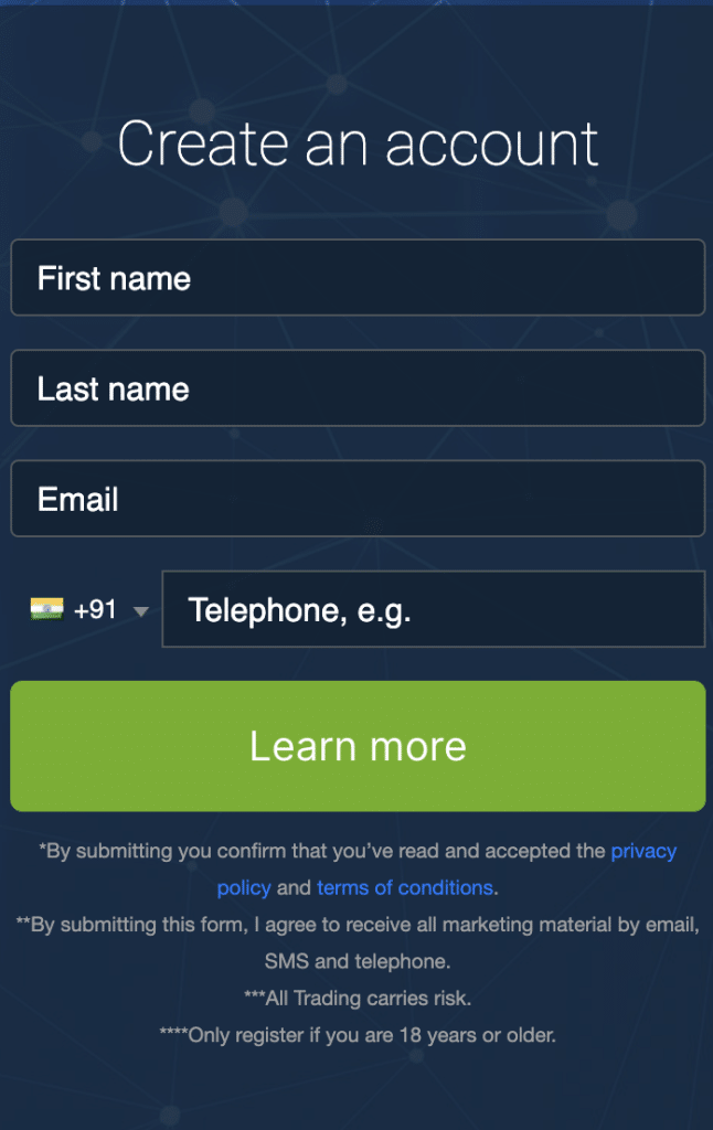 Sign Up on Bitcoin Pro