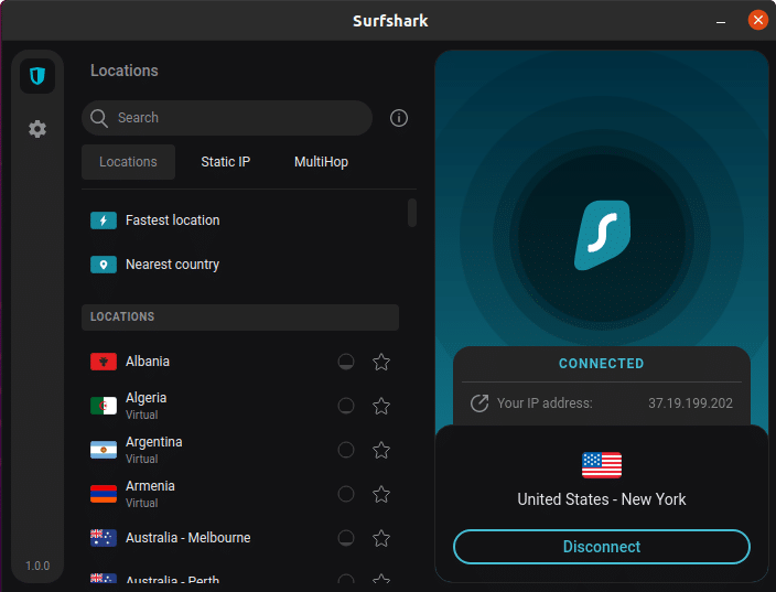 Surfshark vpn app