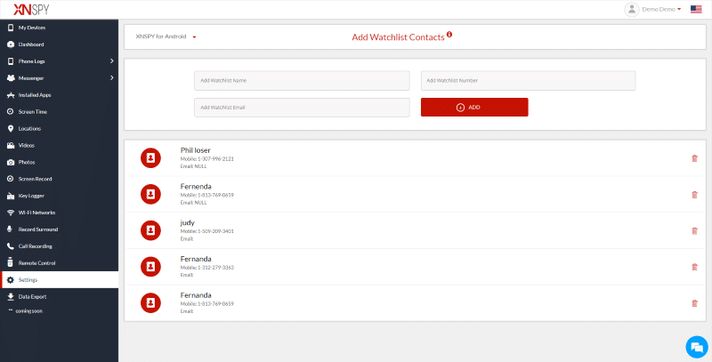 XNSpy Android spy