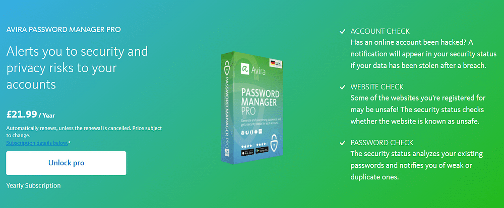 avira pricing