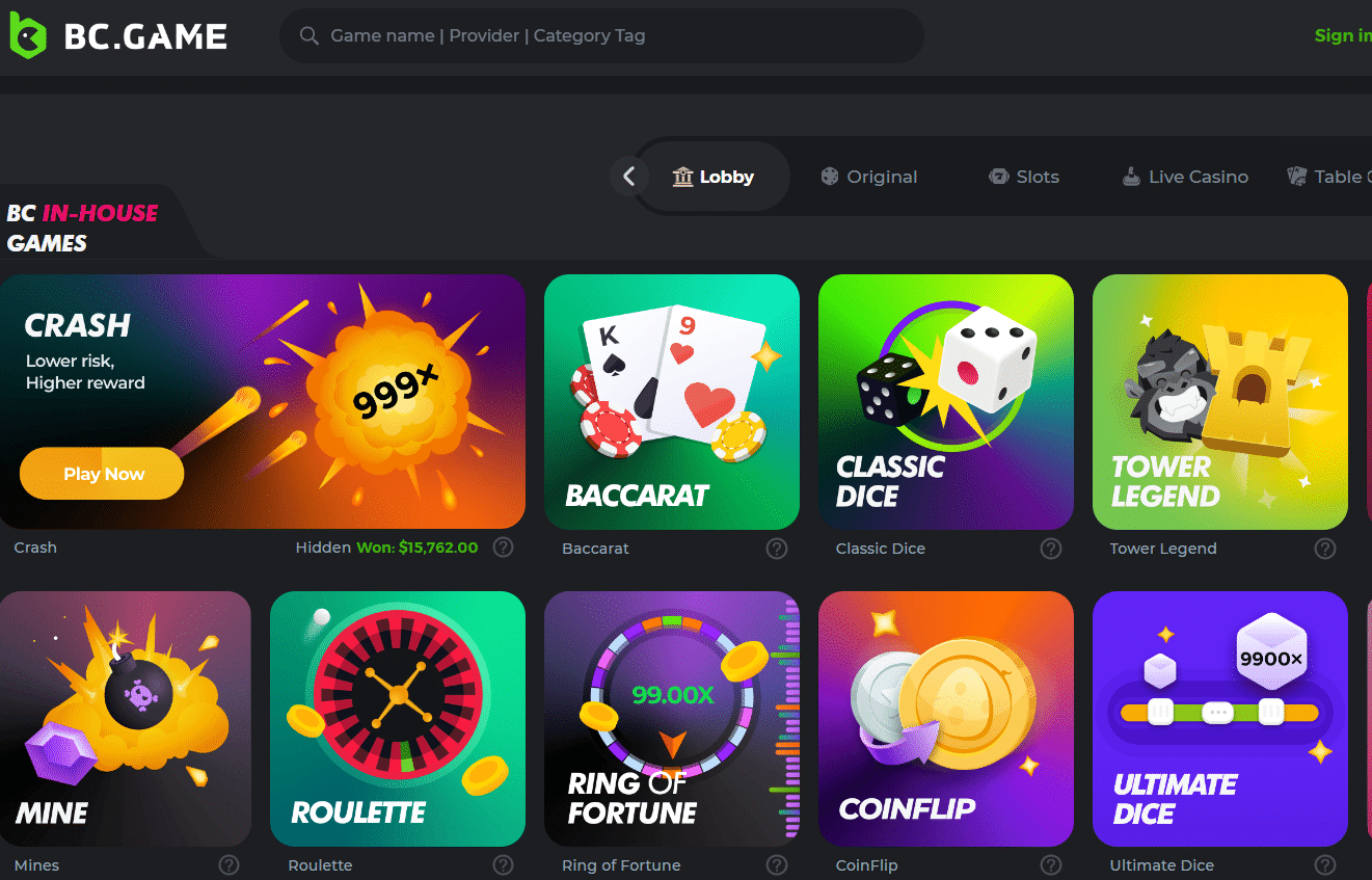 Crypto Casino Games & Casino Slot Games - Crypto Gambling