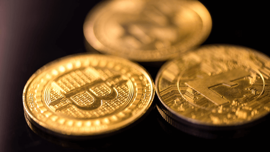 buy Bitcoin UK coin close up 