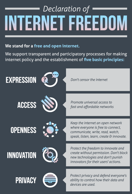 INFOGRAPHIC: A Declaration of Internet Freedom