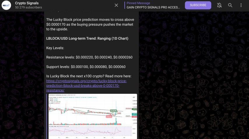 Cryptosignals Telegram