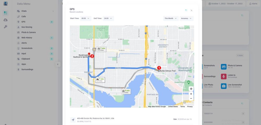iKeyMonitor GPS tracking