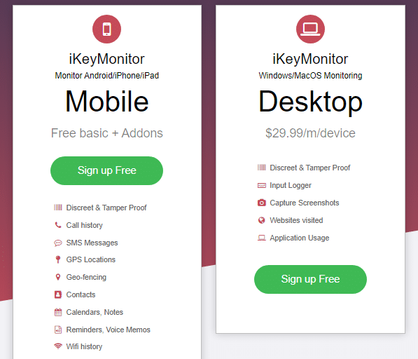 iKeyMonitor pricing