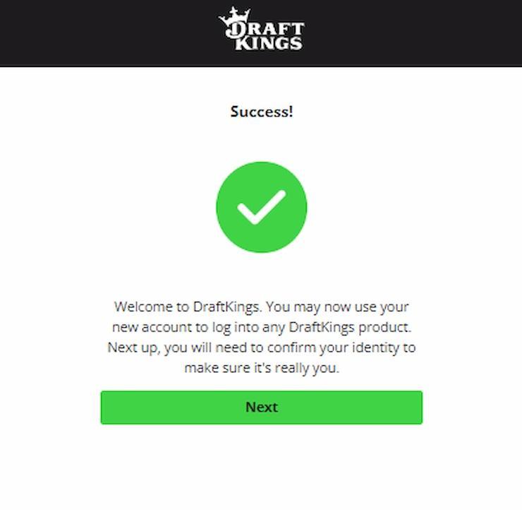 DraftKings sign up form