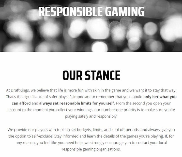 Louisiana gambling responsible gaming 