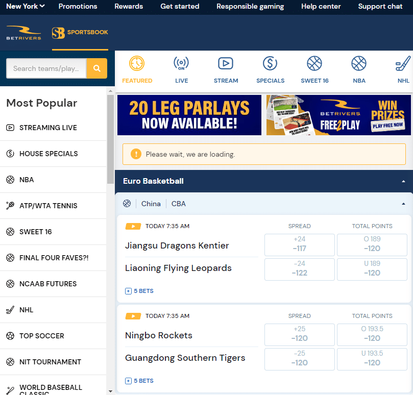 BetRivers online sportsbook