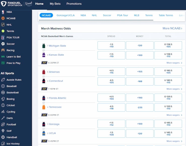 Fanduel MD sports betting