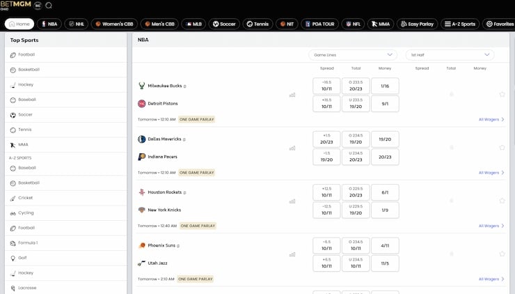 BetMGM Ohio online gambling site