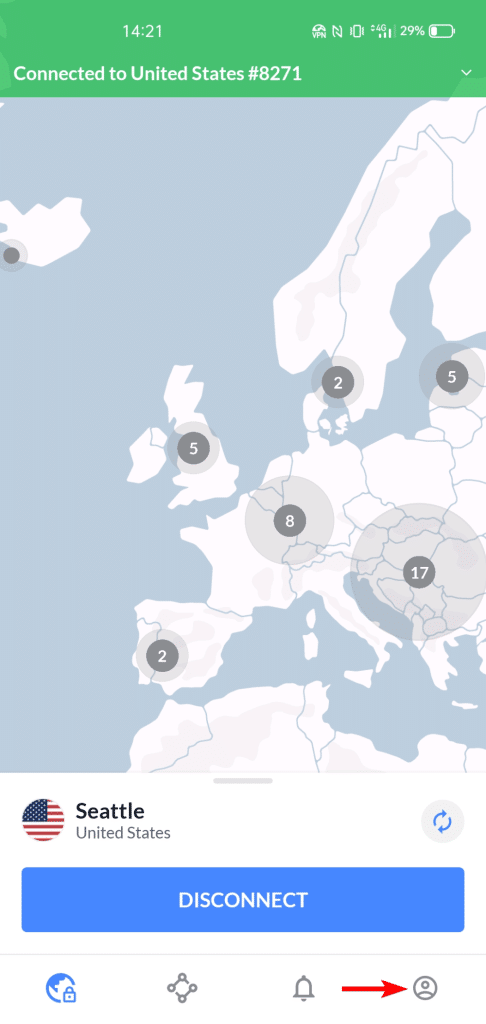 Nord Android dashboard