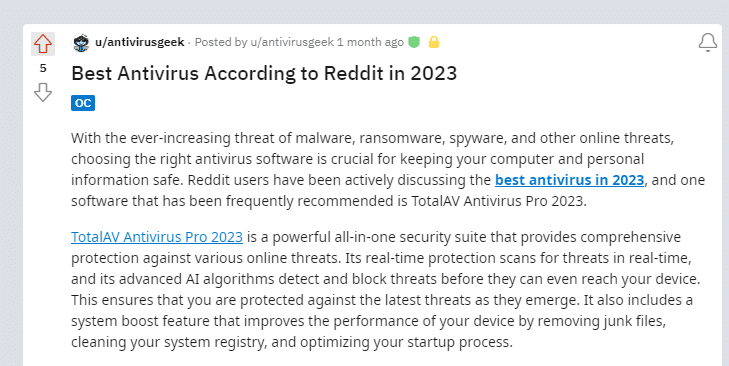 totalav reddit users recommend