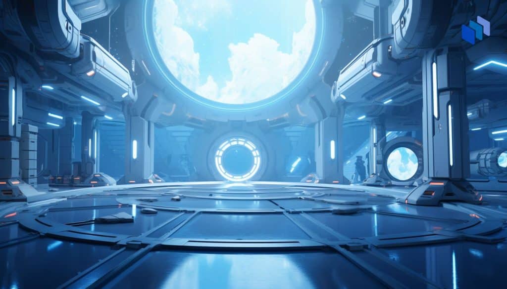 A spacecraft's cabin