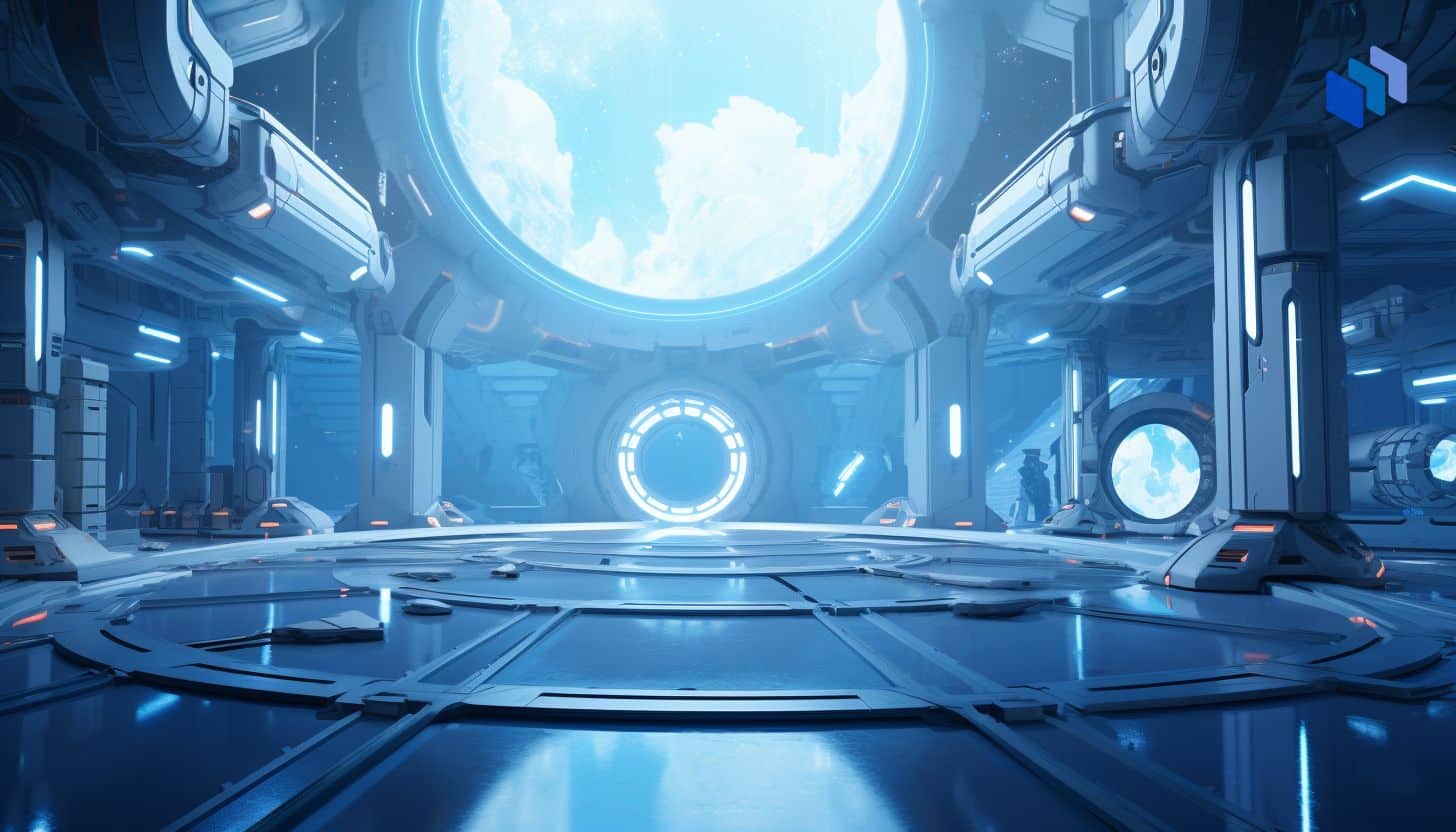 A spacecraft's cabin