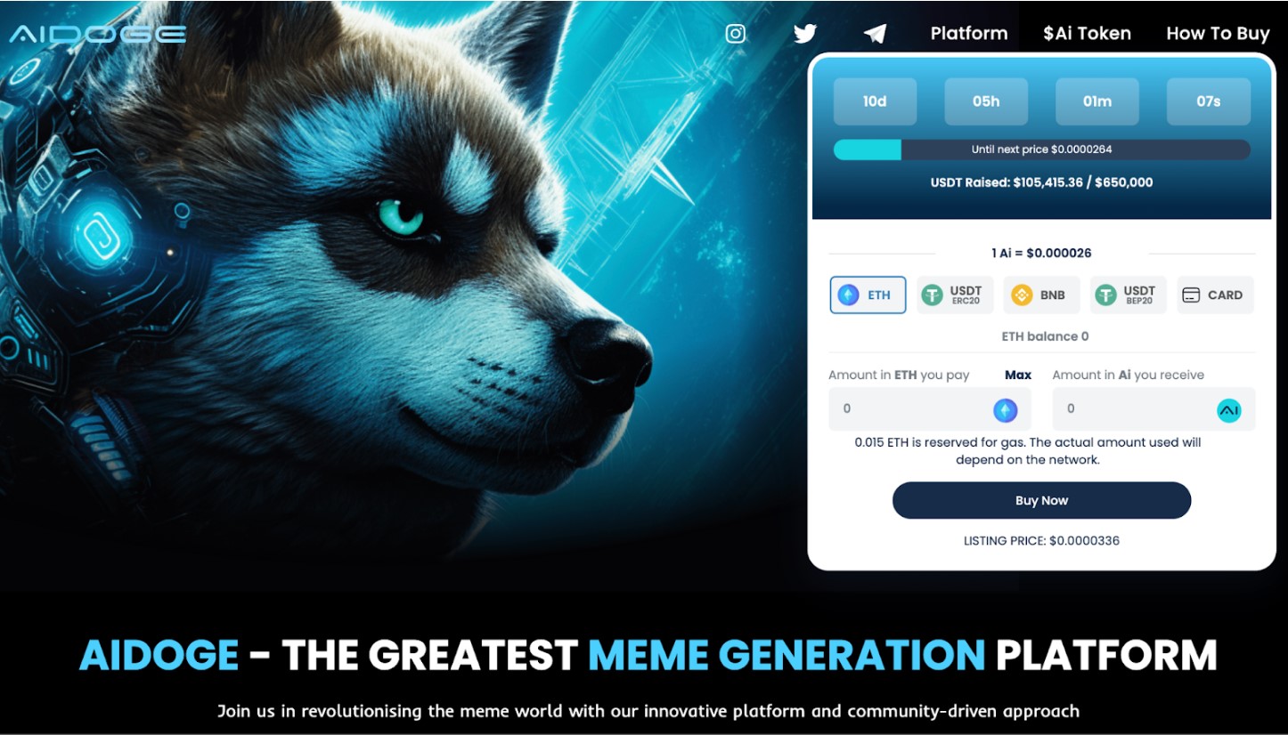 AiDoge Presale April 26