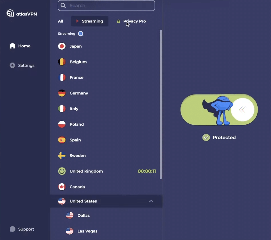 AtlasVPN | Best budget UK VPN