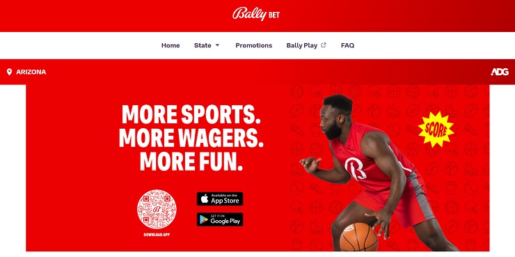 Bally Bet Arizona Online Gambling Site