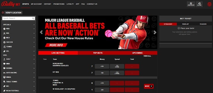Bally Bet Sportsbook for NY players
