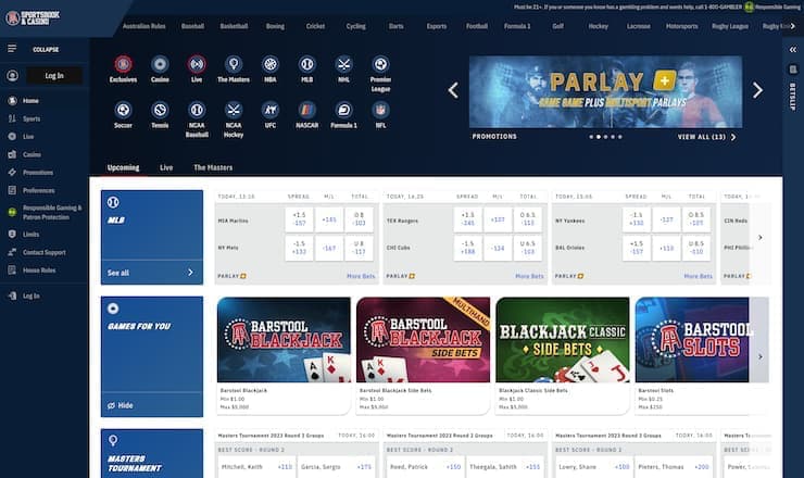 Barstool NJ Homepage