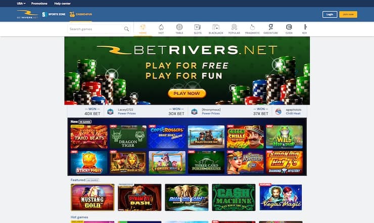 BetRivers.net North Carolina Homepage
