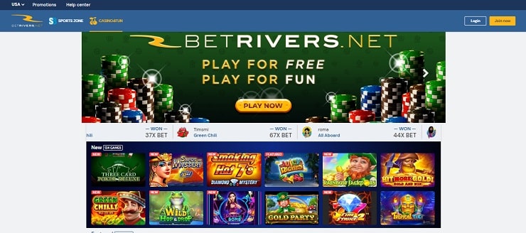Betrivers.net Social Online Casino