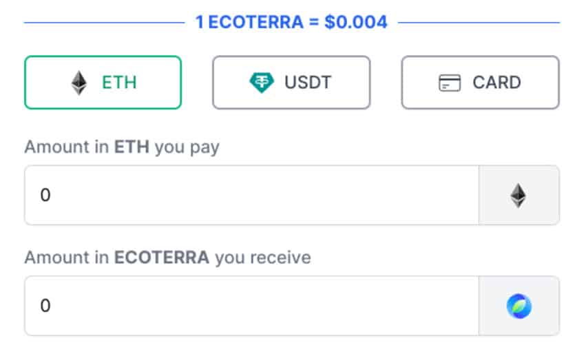 How to Buy Ecoterra