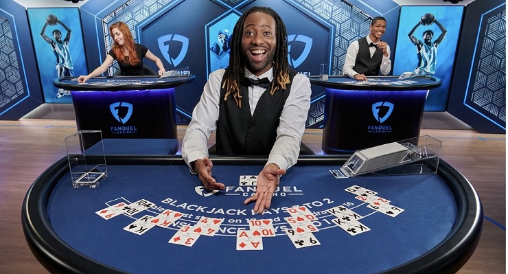 D'Alembert System Used at a FanDuel Live Blackjack Table