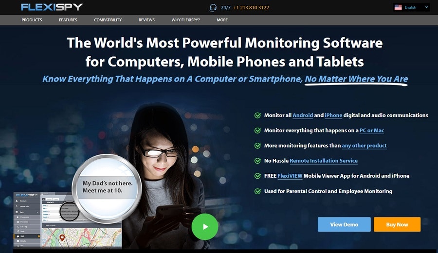 FlexiSpy keylogger app