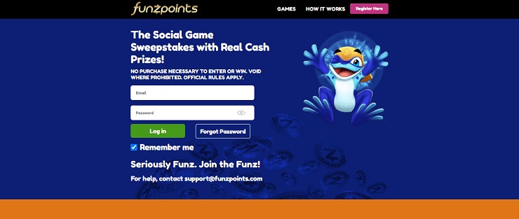 Funzpoints Wisconsin Online Sweepstakes Casino