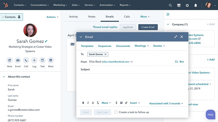 HubSpot Sales Hub Best Free CRM for Small Business